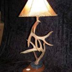 deer antler table lamp image