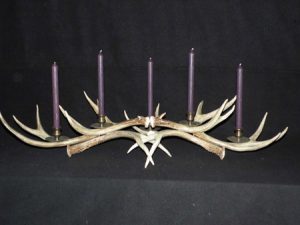 Deer antler table centerpiece candle holder image