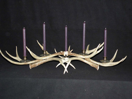 Deer antler table centerpiece candle holder image