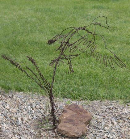 Bald Eagle Wire Sculpture – Antler Creek Wildlife Creations