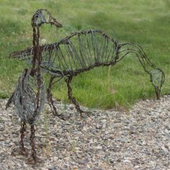 canadian geese wire sculpture image