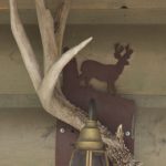 Deer antler outdoor light fixture image