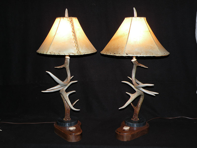 deer antler table lamps