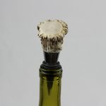 Elk antler and burr end bottle stopper for sale