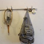 antler fishing rod rack
