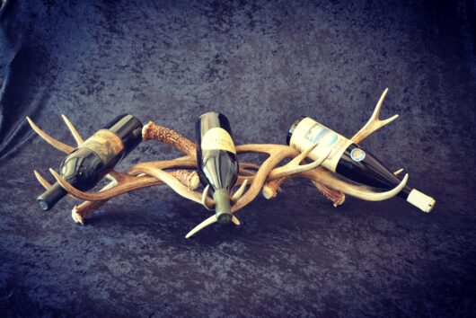 antler wine rack