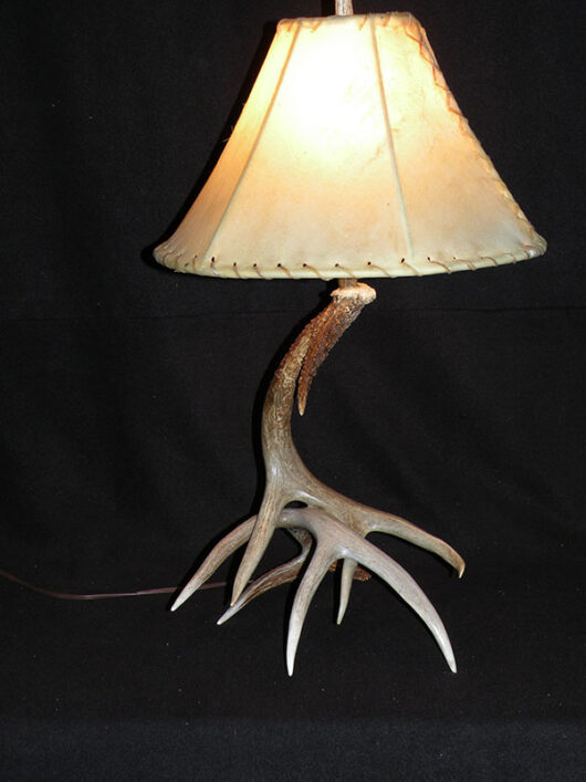whitetail deer antler table lamp