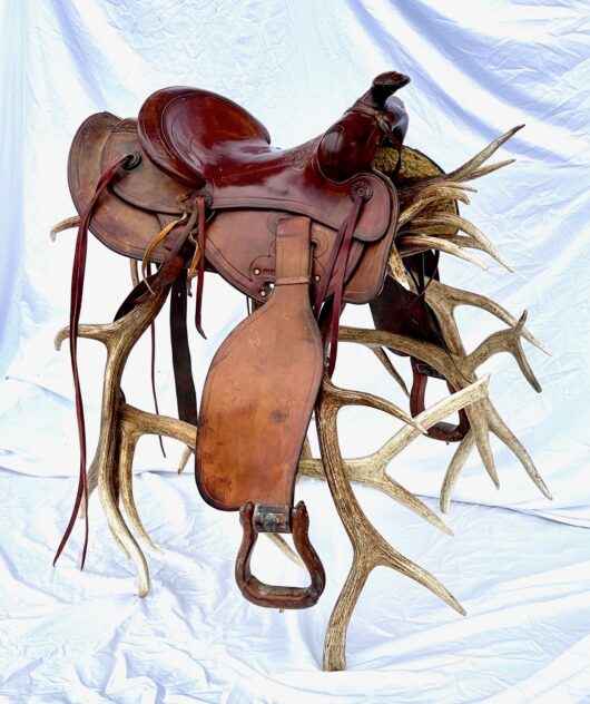 elk antler saddle rack
